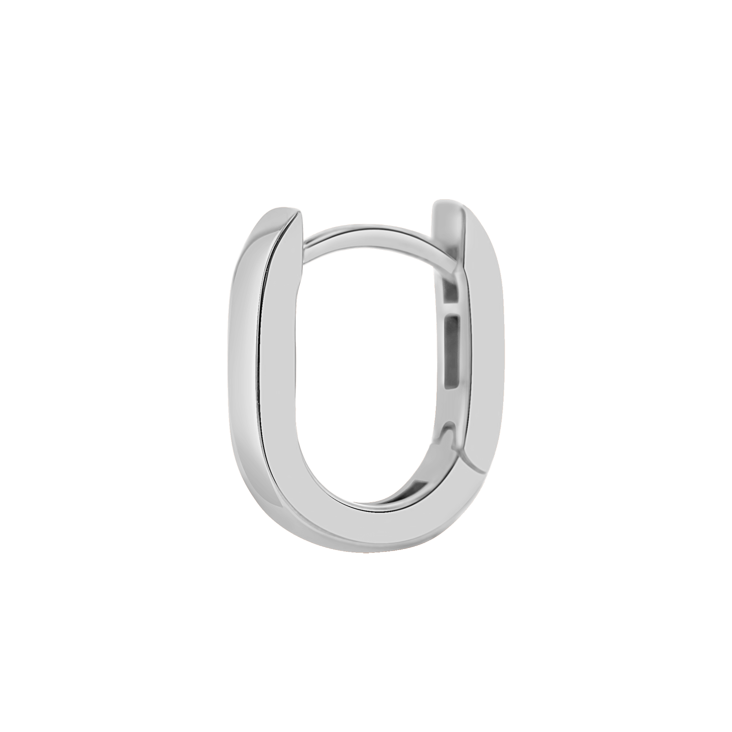 Petite Paper Clip Huggie Hoop Earrings