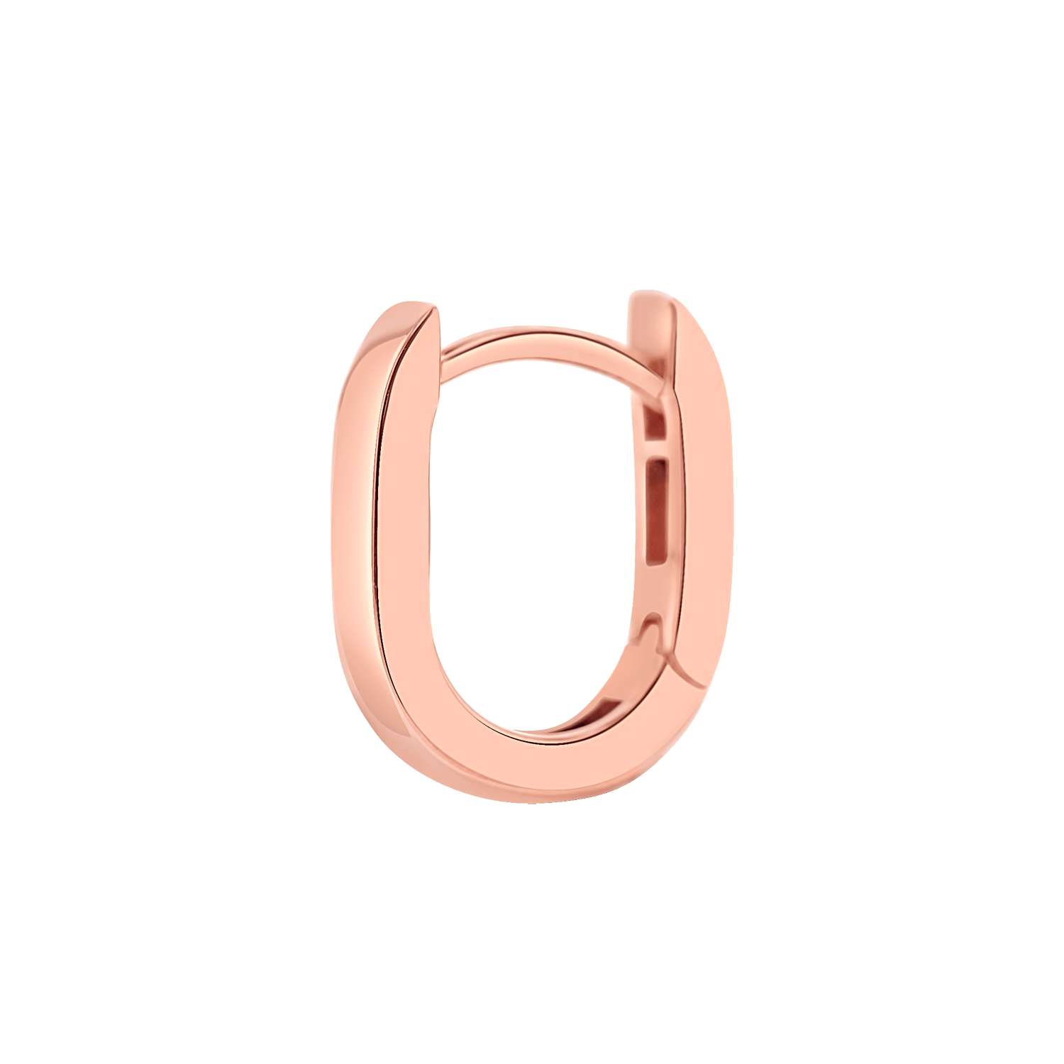 Petite Paper Clip Huggie Hoop Earrings