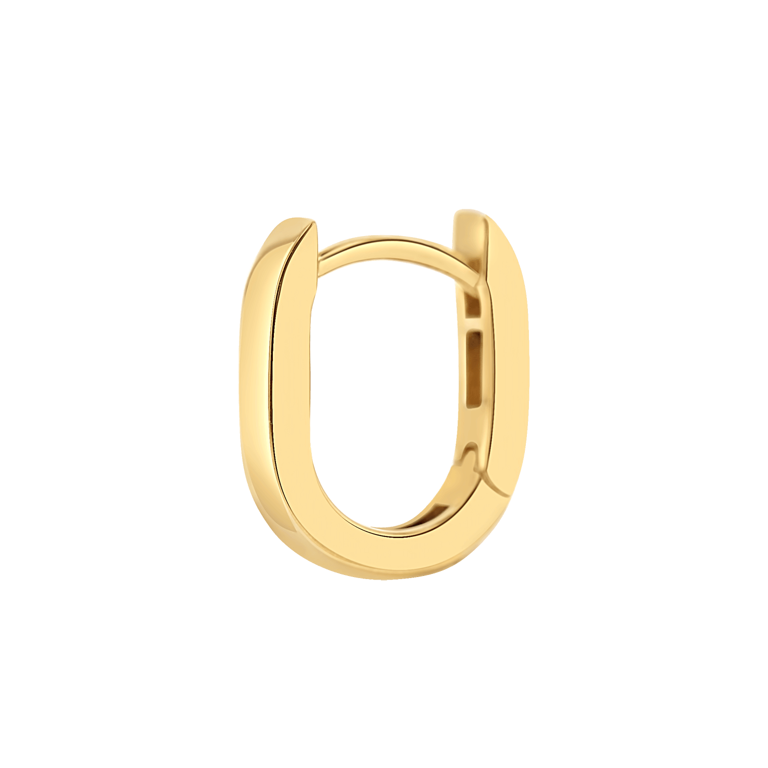 Petite Paper Clip Huggie Hoop Earrings