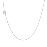 Diamond Asymmetrical Initial Necklace