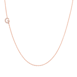 Diamond Asymmetrical Initial Necklace
