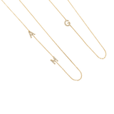 Diamond Asymmetrical Initial Necklace