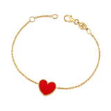 Enamel Heart Bracelet