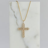 Diamond Custom Name Cross Pendant