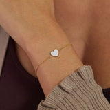 Enamel Heart Bracelet