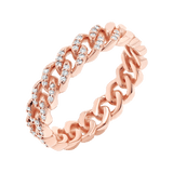 Diamond Pave Cuban Link Ring