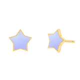Enamel Star Earrings