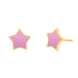Enamel Star Earrings
