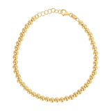 14K Gold 4mm Ball Bead Bracelet