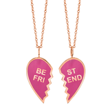 Enamel Best Friend Necklaces (Set of 2)