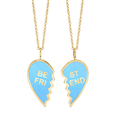 Enamel Best Friend Necklaces (Set of 2)