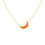 Enamel Moon Necklace