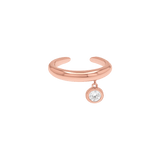 Diamond Drop Ear Cuff