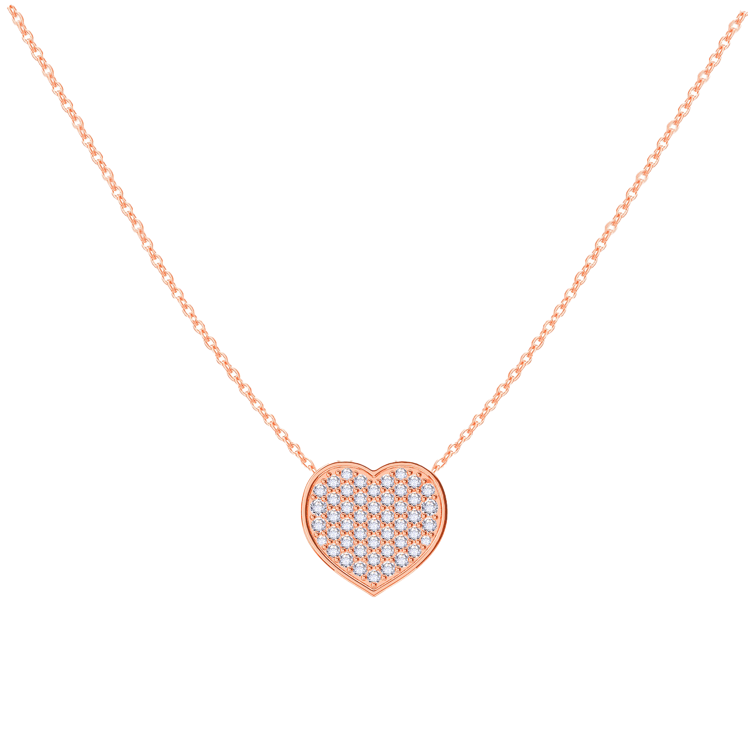 Kids Diamond Heart Necklace