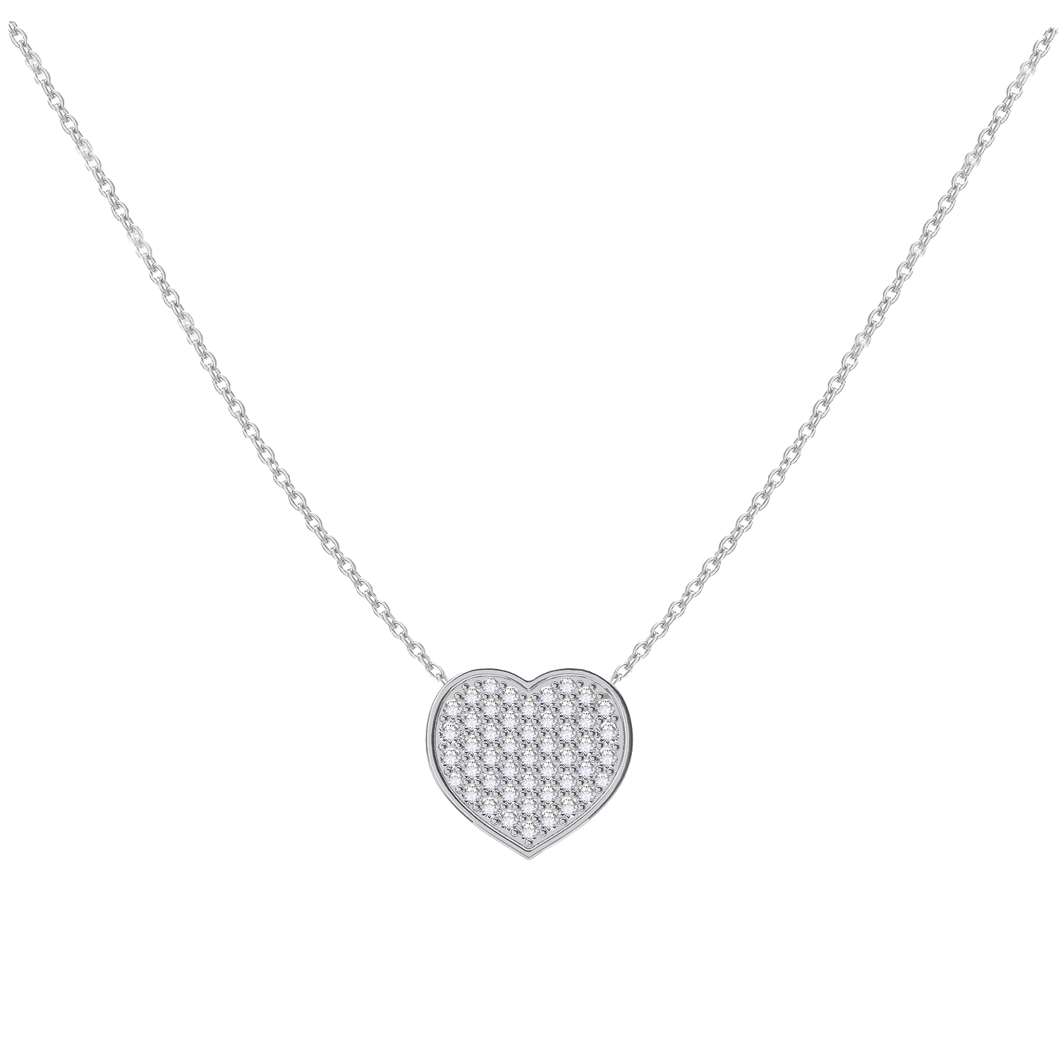 Kids Diamond Heart Necklace