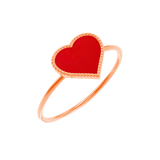 Enamel Heart Ring
