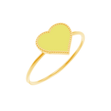 Enamel Heart Ring