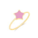 Enamel Star Ring