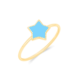 Enamel Star Ring