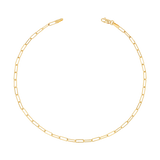 Dainty Paper Clip Anklet