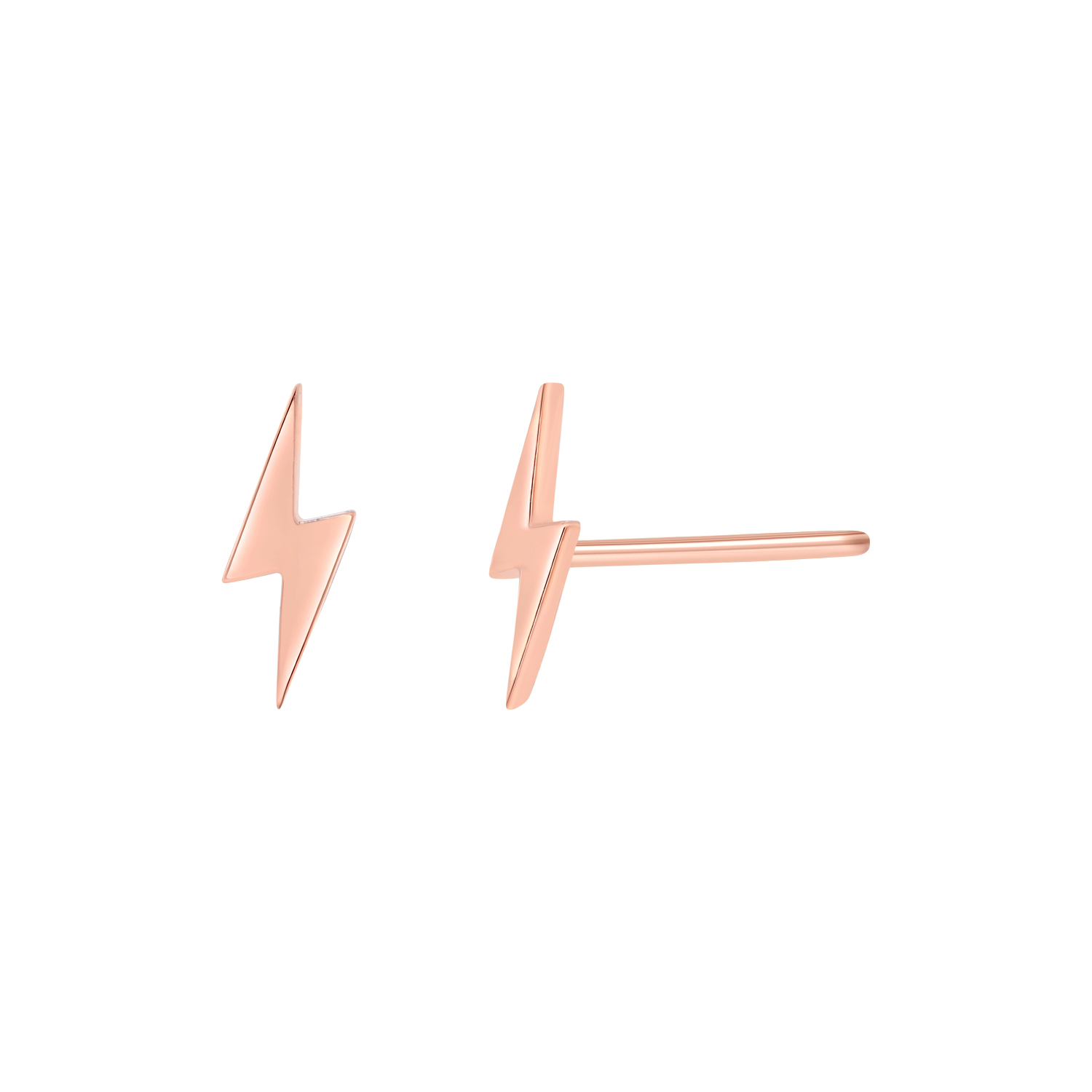 Lightning Bolt Stud Earrings