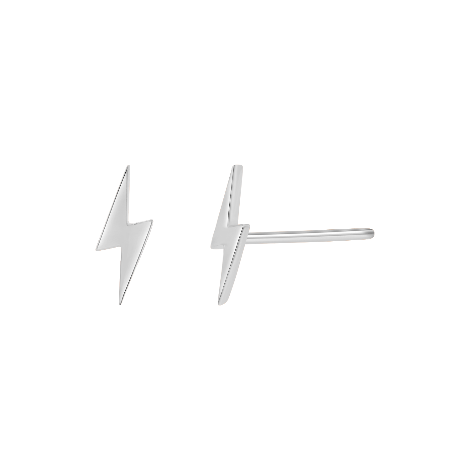 Lightning Bolt Stud Earrings