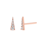 Diamond Spike Stud Earrings
