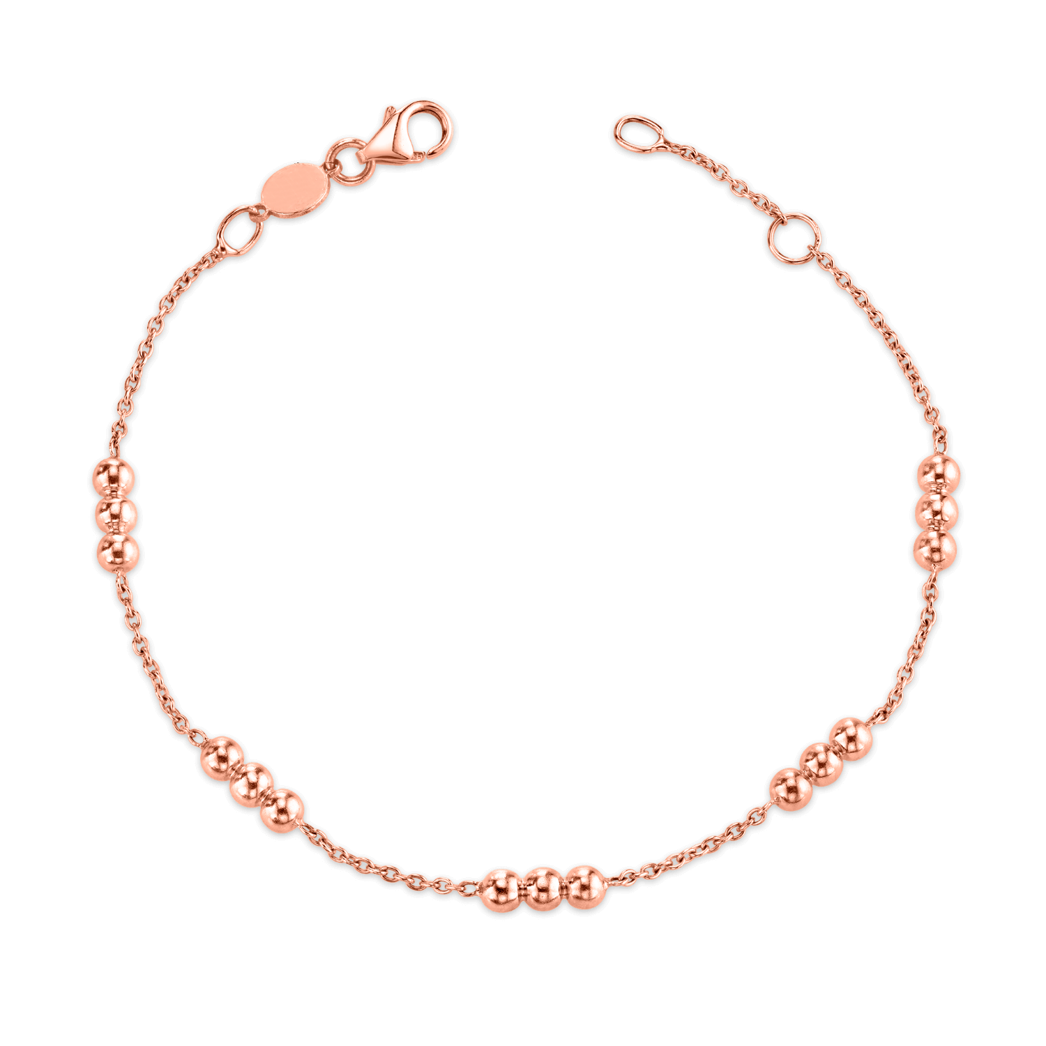 Dainty Triple Gold Bead Bracelet