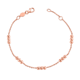 Dainty Triple Gold Bead Bracelet