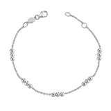 Kids Dainty Triple Gold Bead Bracelet