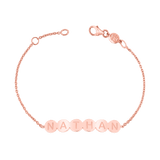 Bubble Round Engravable ID Bracelet