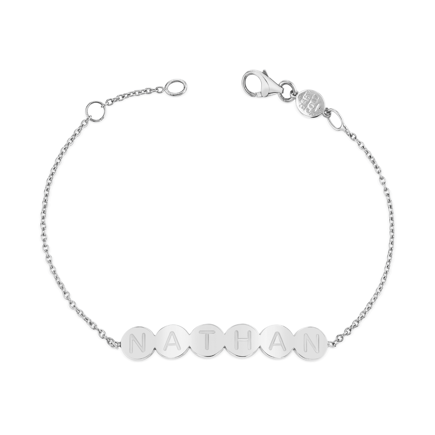 Bubble Round Engravable ID Bracelet