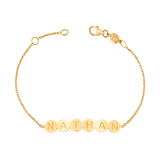 Bubble Round Engravable ID Bracelet