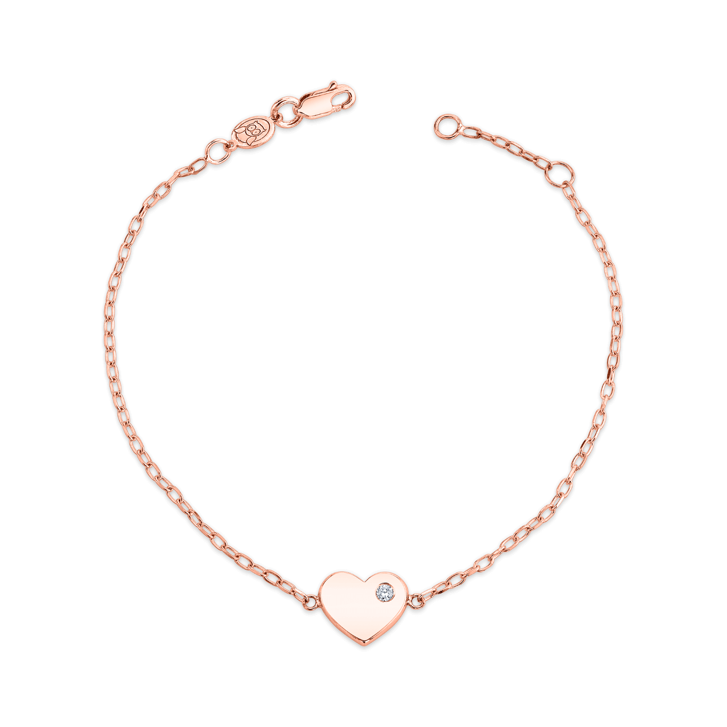Kids Birthstone Heart Bracelet