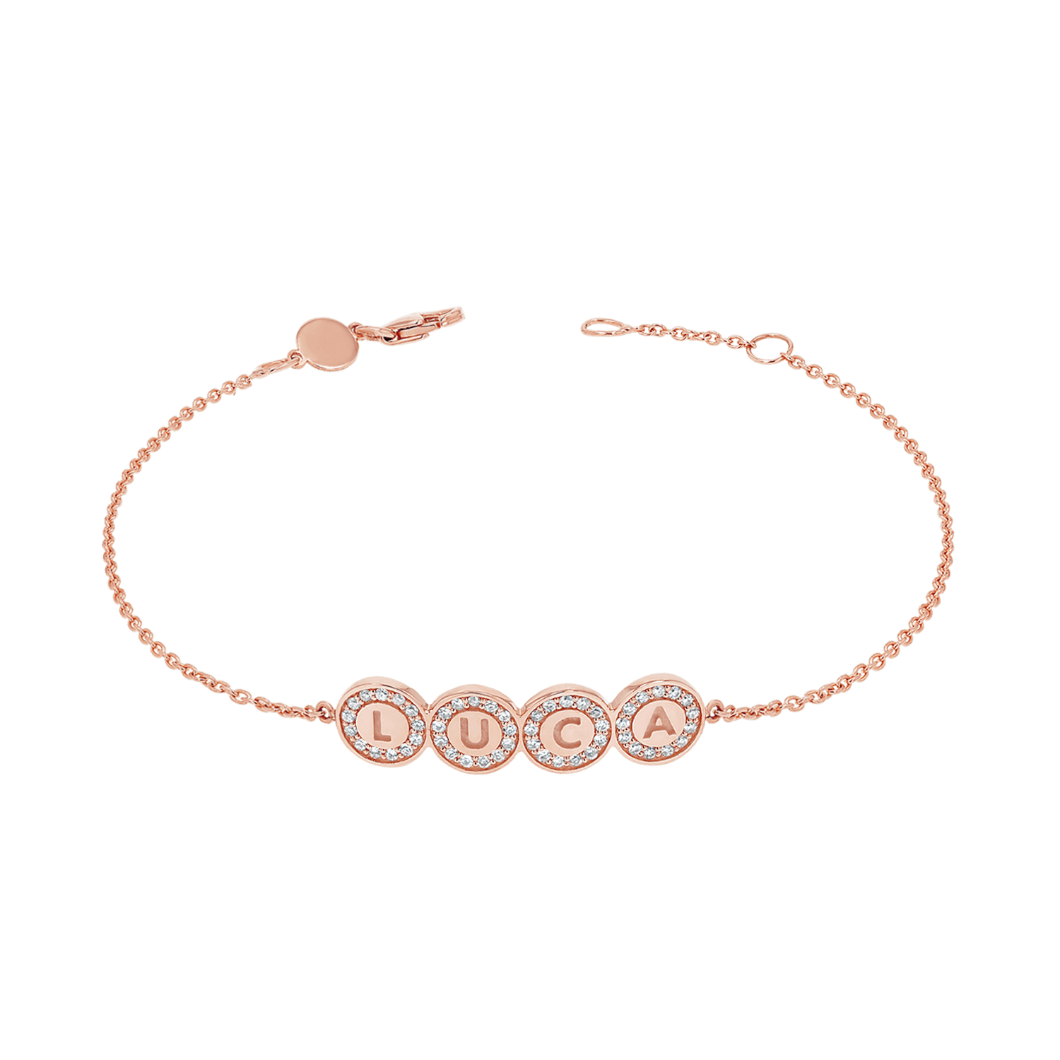 Custom Diamond Bubble Bracelet