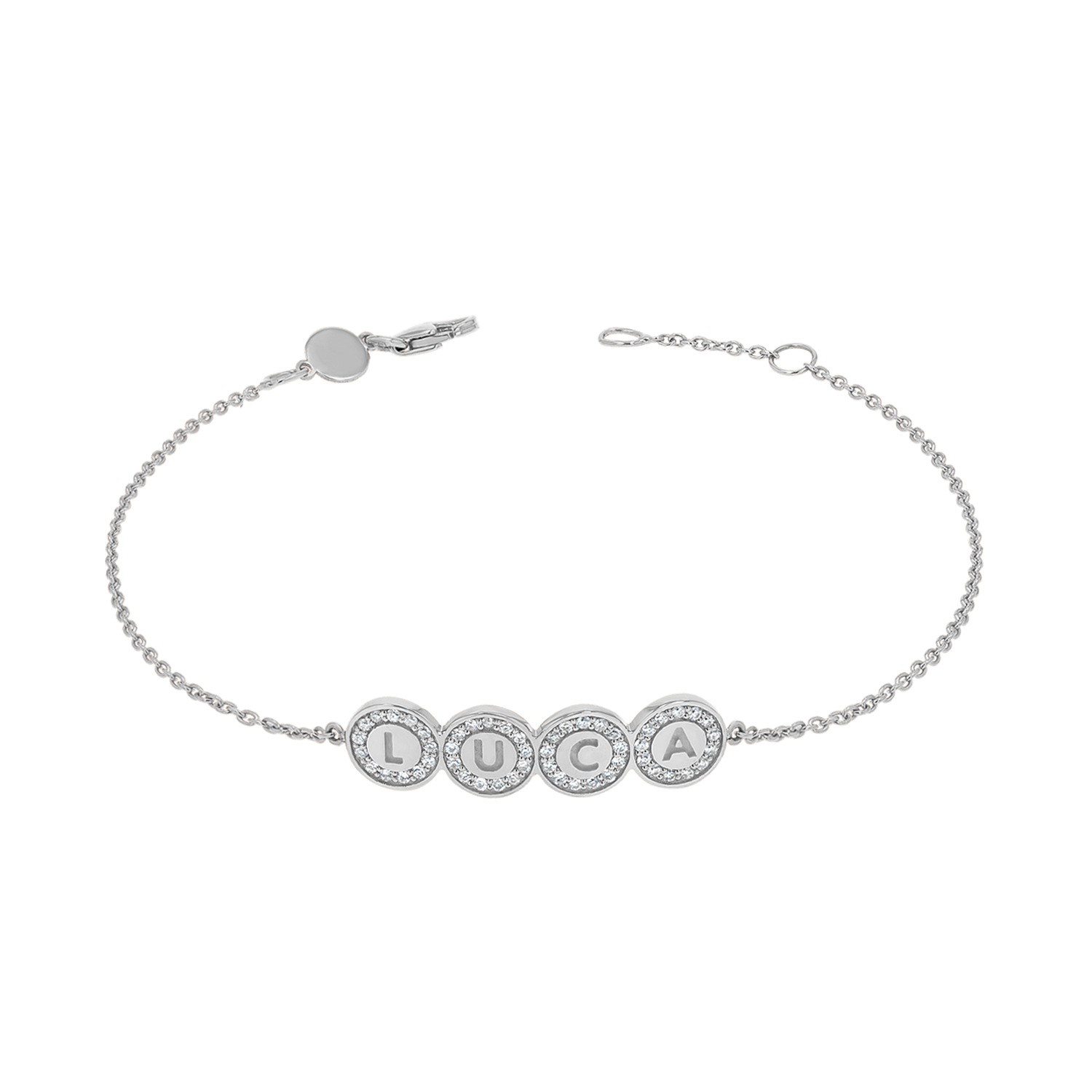 Custom Diamond Bubble Bracelet