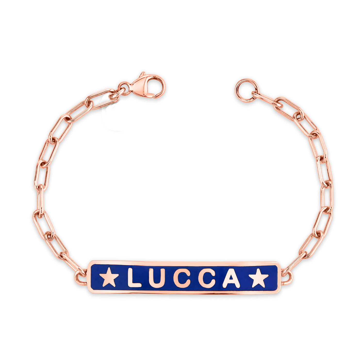 Enamel Star ID Bracelet
