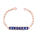 Enamel Star ID Bracelet