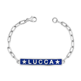 Enamel Star ID Bracelet