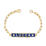 Enamel Star ID Bracelet