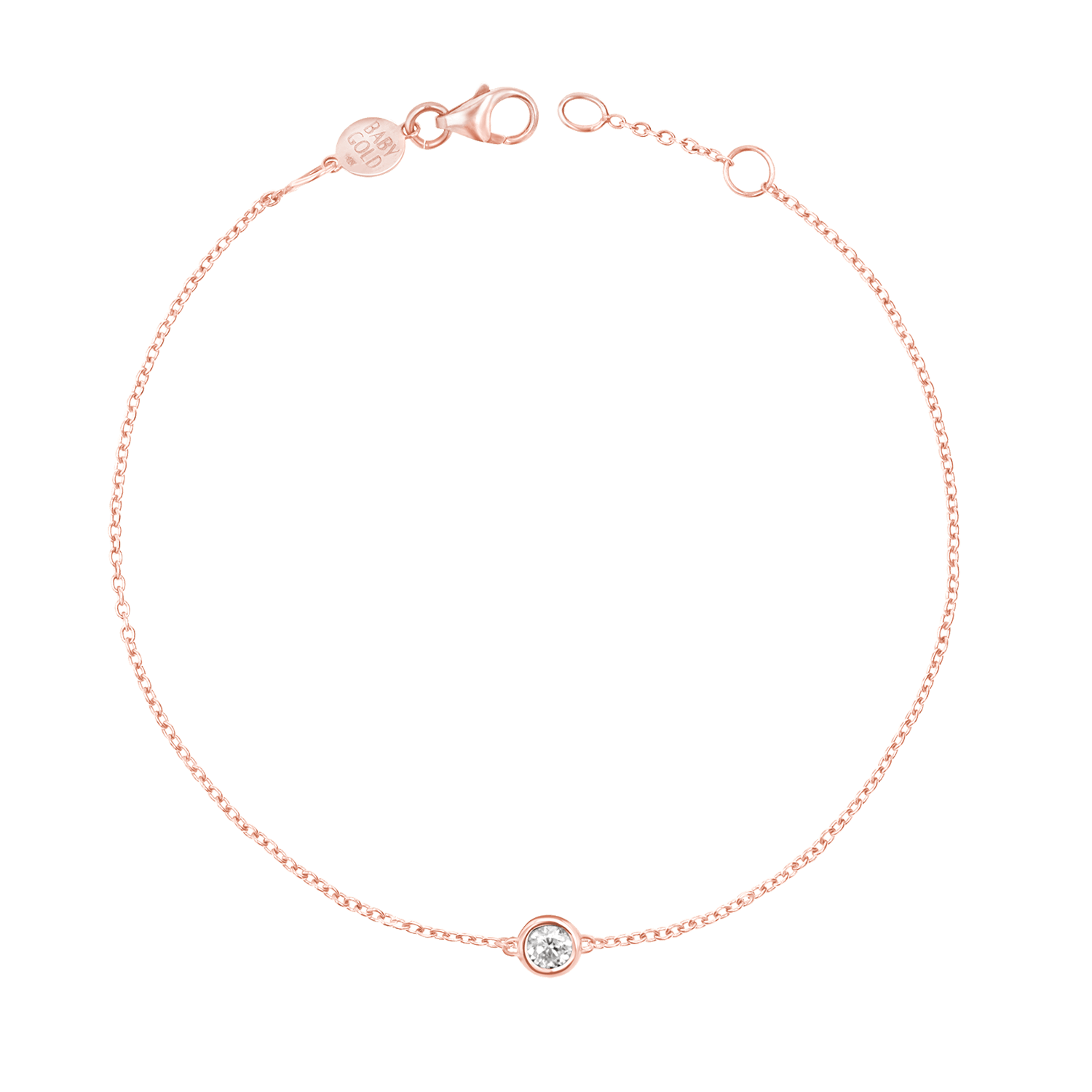 Kids Solitaire Diamond Bracelet