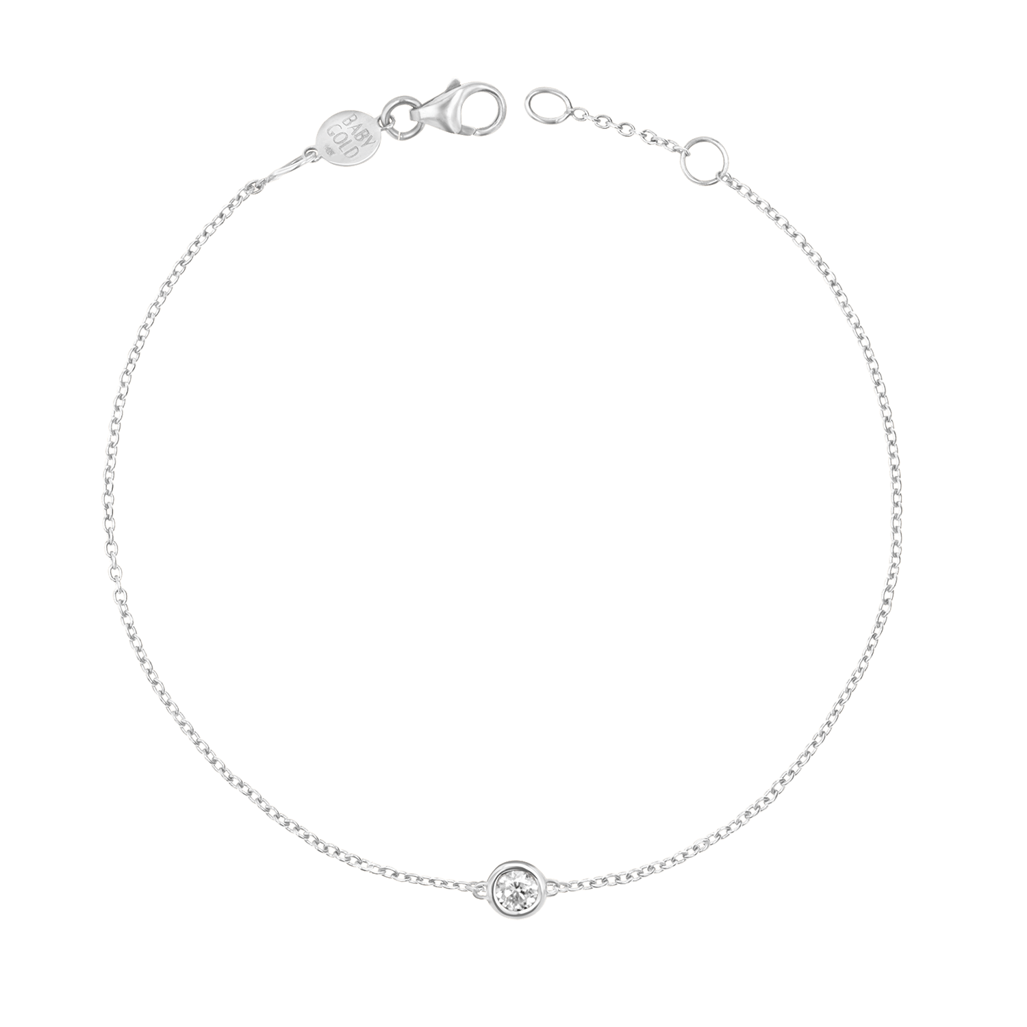 Kids Solitaire Diamond Bracelet