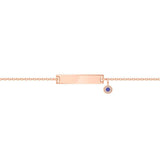 Kids Classic Engravable ID Bracelet with Round Eye Charm