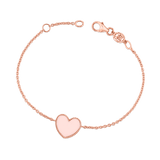 Enamel Heart Bracelet