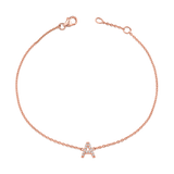 Diamond Pave Letter Bracelet