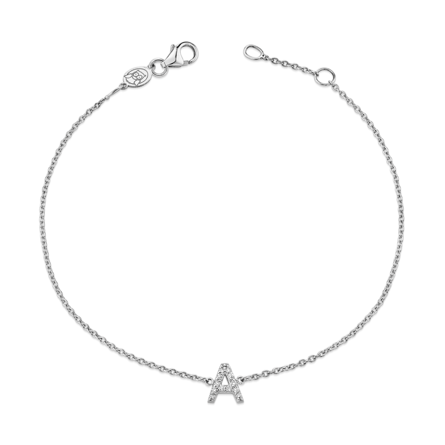 Kids Pave Letter Bracelet