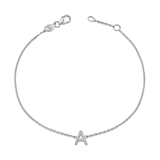 Kids Pave Letter Bracelet