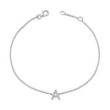 Diamond Pave Letter Bracelet