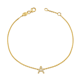Kids Pave Letter Bracelet