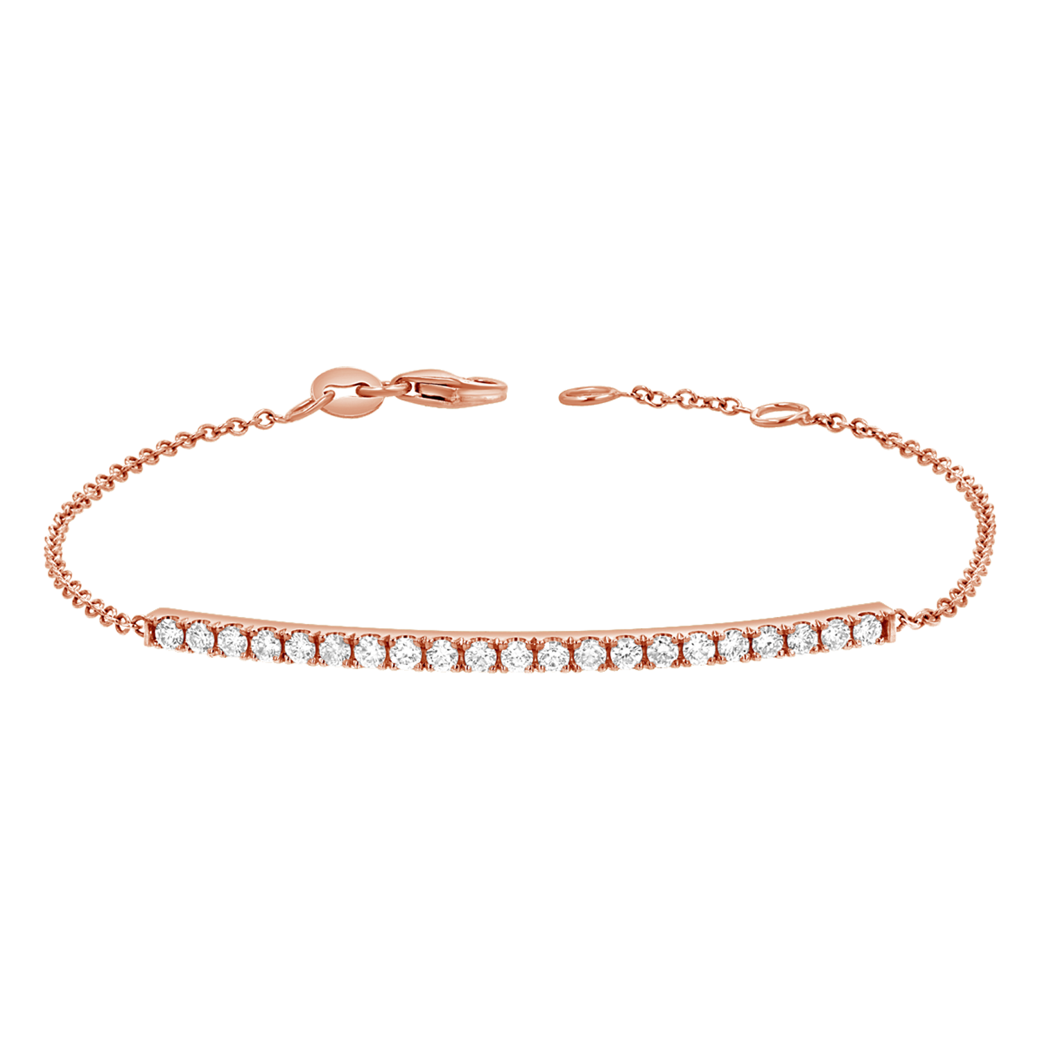 Diamond Pave Bar Bracelet